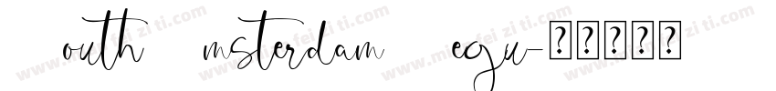 South Amsterdam Regu字体转换